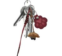 Generisch Porte-clés en poils de chat | Empreinte de patte de chat | Cordon souvenir léger pour pattes, chiots, chatons, familles, maison