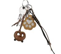 Generisch Porte-clés en Poils de Chat, Pendentif pour Chien - Souvenir léger - Porte-clés - pour Chaton, Patte, Chiot,