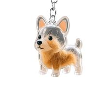 Generisch Porte-clés mignon | Accessoire de collecteur de poils d'animaux | Pendentif transparent souvenir pour poils d'animaux, décoration de la maison, accessoires de rétroviseur, Moi, Siehe