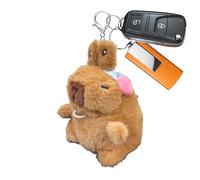 Generisch Porte-clés pour femme - Petite figurine animale Capybara comme porte-clés et décoration - Pendentif Capybara en peluche pour clés et sac à dos - Pour hommes, femmes et filles, Rose, Siehe