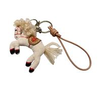 Generisch Porte-clés pour femmes, année de l's 2026 fête du printemps, Nouvel An chinois Porte-clés emblème | pour hommes filles mari femme anniversaire, Porte-clés : poney bouclé, Siehe Beschreibung