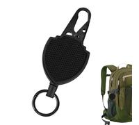 Generisch Porte-clés rétractable, robuste comme porte-clés | Porte-clés pour homme avec câble en acier de 60 cm, pour hommes et femmes et pour les activités de plein air comme le camping