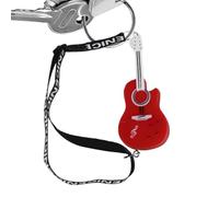 Generisch Porte-clés violon musical - Porte-clés sonore miniature LED - Jouet drôle de violon - Pendentif décoratif portable - Pour sac à main, sac, rouge, Siehe Beschreibung