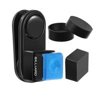 Generisch Porte-craie magnétique pour queue de billard, porte-craie magnétique avec clip | Pratique de sports de boule Poignée sûre Protection contre les fuites Accessoire pour les joueurs