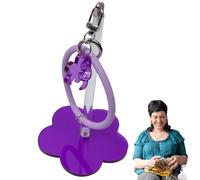 Generisch Porte de câble portable pour crochet, support pour fil portable | Boule de fil de feu à fleurs avec sangle de poignet, rangement de l'organisation de la laine, support Uncinet
