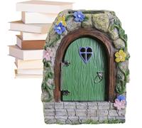 Generisch Porte de Jardin féerique, Statue de Porte de fée de Jardin, Petite fée - Accessoire de Maison Mystique éclairé - Décoration de Porte féerique pour décorations d'arbre