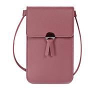 Generisch Porte-monnaie à bandoulière pour femme, sangle réglable, fenêtre de téléphone portable, sac à bandoulière décontracté, sac à bandoulière pour homme, rouge, a, Taille unique