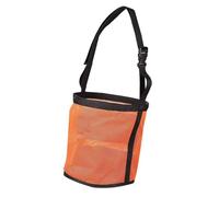 Generisch Porte-nourriture pour cheval réglable avec cordon tour de cou pour foin salin avec fond imperméable, tissu ventilé, taille L 24 x 25 cm, plusieurs couleurs, sac de nourriture résistant aux