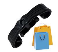 Generisch Porte-sacs à provisions - Crochet confortable pour le transport des achats en plein air, au quotidien, parkings, marchés, promenades, Noir , Voir description