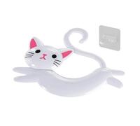 Generisch Porte-serviettes - Chat amusant avec crochet - Porte-serviettes mural pour salle de bain - Pour maison, appartement, douche, cuisine, bureau, style maison de campagne, restaurant, hôtel