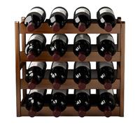 Generisch Porte-vin en bois pour armoire - Dimensions : 43 x 25 x 30 cm - Organiseur modulaire peu encombrant - Cadre autoportant robuste - Matériau en bois massif - Casier à vin pour sommeliers et