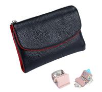 Generisch Portefeuille de valeur pour femme, unisexe, en cuir de silice, petit portefeuille RFID en cuir avec porte-cartes et compartiment à monnaie, Demi-sang, Taille unique, Moderne