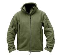 Generisch Portefeuille pour homme - Cardigan à fermeture éclair - Veste d'hiver pour homme, vert, 3XL