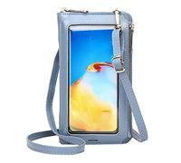 Generisch Portefeuilles à bandoulière pour femmes, bandoulière décontractée, sangle réglable, sac à bandoulière avec fenêtre visible pour téléphone portable, pantalon de sport 3/4 pour femme avec