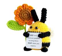 Generisch Positivo Crochet Hecho A Mano Tejido Lana Muñeca Peluche Apoyo Emocional Animal Pepinillo Patata Graciosas Lindas Kawaii Decoración De Escritorio Regalo Regalo Mujeres Hombres Mamá P