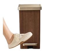 Generisch Poubelle de cuisine - Poubelle pas à pas avec pédale à fermeture douce - Poubelle fine - Utilisable également dans le salon, la salle de bain, le garage, la chambre d'étudiant, le bureau, le