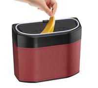 Generisch Poubelle de voiture, organisateur de déchets avec capteur tactile et siphon anti-odeur, pour voiture, pick-up, camion, bateau, road trip