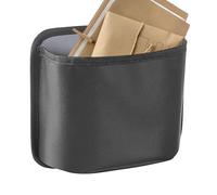 Generisch Poubelle de voiture - Organiseur arrière - Poubelle de petite voiture - Porte-sac de rangement pliable - Bac en cuir - Accessoires de véhicule pour voitures, camions, camping-cars