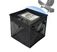Generisch Poubelle d'extérieur avec couvercle - Panier à déchets pliable de 125 l et support de recyclage pour cuisine, chambre, pelouse, camping et utilisation en plein air