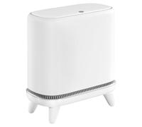 Generisch Poubelle ménagère avec grand couvercle et pieds 12,5 litres - Poubelle compacte avec couvercle d'adsorption sous vide - Poubelle stable avec pieds pour plus de sécurité