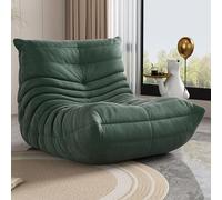 Generisch Pouf chaise lounge canapé à mémoire de forme en tissu daim doux, idéal pour salon, chambre à coucher, bureau, sol paresseux, chaise de cheminée, confortable pour lire et se détendre