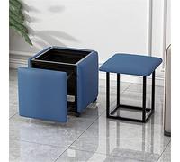 Generisch Pouf cube 5 en 1 - Tabouret empilable avec roues, design pliable, chaise de canapé créative pour une utilisation polyvalente à la maison