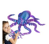 Generisch Poulpe imprimée en 3D flexible - Collectionneur articulé - Modèle animal Polpo - Collection Affirmary Octopus - Jouet sensoriel anti-stress pour remplir le panier de Pâques