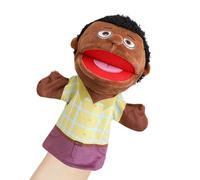 Generisch Poupée familiale - Poupée familiale pour enfants - Jouet de rôle - Poupée en peluche douce pour raconter des histoires, poupée de spectacle de théâtre avec bouche mobile pour filles et