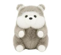 Generisch Poupées en papier Jouet mignon pour chiot Shiba Inu Bomei Poupée pour chien Partenaire d'enfants Simulation Chiot Poupée Landau en bois (A, 17 cm)