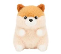 Generisch Poupées en papier - Jouet mignon pour chiot Shiba Inu Bomei - Poupée pour chien - Partenaires d'enfants - Simulation - Poussette de poupée en bois (C, 17 cm)