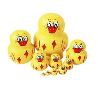 Generisch Poupées matriochka pour - Jouet empilable en Bois avec Motifs d'animaux - Poupées ruochka décoratives - Décoration d'intérieur - pour et Filles Ainsi Que Les Parents et Fans de