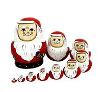 Generisch Poupées Russes compactes et peintes à la Main - Russe Faite à la Main - pour cheminée, présentoir, Chambre à Coucher, Chambre d'enfant et comme décoration de Table Pendant Les