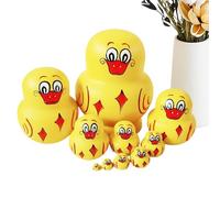 Generisch Poupées Russes pour | Jeu d'empilage éducatif à Motif Animal | Russe Traditionnel - pour Filles, Parents, Salon, Chambre à Coucher, Anniversaire, Noël