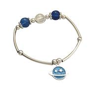 Generisch Pour En Perles Rhodonite Anneaux Pure Silver Parts Star Of Spirituality Talisman For Plusieurs 8 Bracelet Bracelet Acier Bijoux (I, One Size)