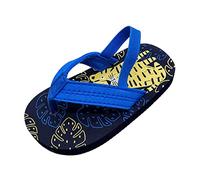 Generisch Pour enfants et garçons Eva chaussures chaussures plage flip élastique filles sandales été avec réglable toddler flops sangle filles sandales (Dark Blue, 24 Toddler)