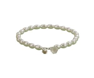 Generisch Pour Naturelle Inoxydable Bijoux deux générations, perles, polyvalent, ornement à la main française, bracelet pour femme Couleurs Homme Petite Ensembles Bijoux (White, One Size)