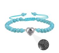 Generisch Pour Poignet Couple Bijoux Couples I Love You 1 Languages Bracelets Bracelets Jewelry For Valentine's Day Anniversary Bleu Naturelle Bracelet Argent Bracelet Bijoux (R, One Size)