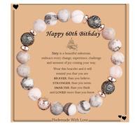 Generisch Pour Poignet De Couleurs Inoxydable Anneaux Bracelet Birthday For Women Mom Sister Coworker Plaqué Noir 2 Bijoux (F, One Size)