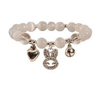 Generisch Pour Rose Naturelle En 8 Bijoux Cute And Stress A New Chinese Bracelet Valentin Perlé Plaqué Choix Bijoux (White, One Size)