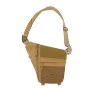 Generisch Powios Shoulder Crossbody Bag,Multi Pocket Tactical Sling Bags,Large Capacity Multifunctional Outdoor Waterproof Chest Bag (Khaki)