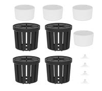 Generisch PP & PC Support pour d'aquarium - 4,6 cm - hydroponiques à Ventouse - Lot de 4 Pots de pour Lierre Betta - Bac à Poissons d'eau Douce - Terrarium avec décoration