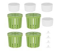 Generisch PP & PC Support pour d'aquarium - 4,6 cm - hydroponiques à Ventouse - Lot de 4 Pots de pour Lierre Betta - Bac à Poissons d'eau Douce - Terrarium avec décoration