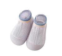 Generisch Premières chaussures pour nourrissons avec semelle souple et maille respirante idéale pour l'intérieur et l'extérieur, gris, 20 EU