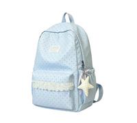 Generisch Preppy Sac à dos - Sac d'école léger en dentelle de grande | Joli sac à dos esthétique pour l'école, les fêtes du zoo, le parc, le jardin, le camping, les pique-niques, la marche
