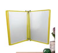 Generisch Présentoir de référence, porte-documents magnétique de bureau - Organiseur mural pour magasins, menus, recettes, papier standard A4, affiches, bureau, salle de classe, travail, chantier