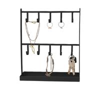 Generisch Présentoir pour porte-clés - Rangement de bijoux en métal avec dix crochets - Pour entrée, salon, couloir, porte-chien et appartement