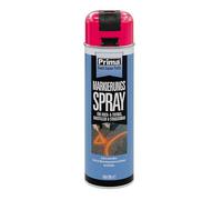 Generisch Prima Spray de marquage fluorescent pour génie civil, construction et artisanat Adhère à l'asphalte, le béton, la terre, lumineuse et résistante aux intempéries (1, rose fluo) 500 ml