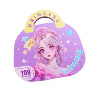 Generisch Princesse Make Up Sticker Jeu de jouets Princesse Livre d'autocollants Bricolage Maquillage Princesse Livres à enfiler et jouer Princesses Strass Autocollants de peinture pour