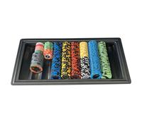 Generisch Prise en charge des jetons de poker, plateau, écran compact, organisateur pratique, accessoires de revendeur et mémoire fonctionnelle qui suivent des parties de poker