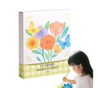 Generisch Projets de bricolage printaniers pour - Kit de fleurs en papier scientifique - Jouet artistique avec aquarelle - Feuilles de bricolage imprimées pour anniversaire, activités de
